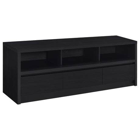 Rutland Black 59-inch 3-drawer TV Stand Media Console - Ornate Home