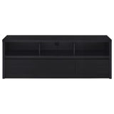 Rutland Black 59-inch 3-drawer TV Stand Media Console - Ornate Home