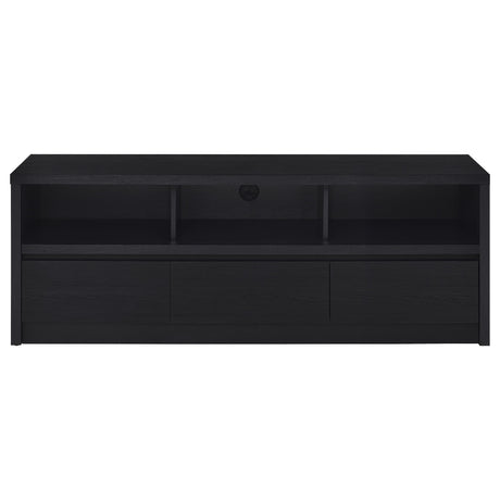 Rutland Black 59-inch 3-drawer TV Stand Media Console - Ornate Home