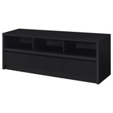 Rutland Black 59-inch 3-drawer TV Stand Media Console - Ornate Home