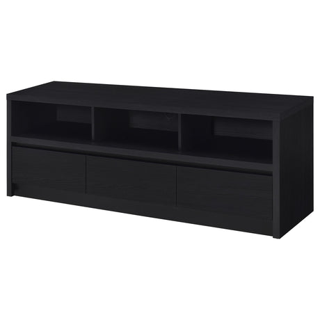 Rutland Black 59-inch 3-drawer TV Stand Media Console - Ornate Home