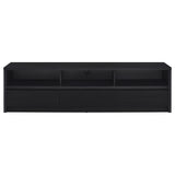 Rutland Black 78-inch 3-drawer TV Stand Media Console - Ornate Home