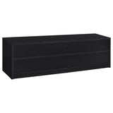 Rutland Black 78-inch 3-drawer TV Stand Media Console - Ornate Home