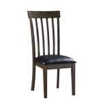 Rutland Espresso/Black Side Chair (Set of 2) - Ornate Home