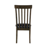 Rutland Espresso/Black Side Chair (Set of 2) - Ornate Home
