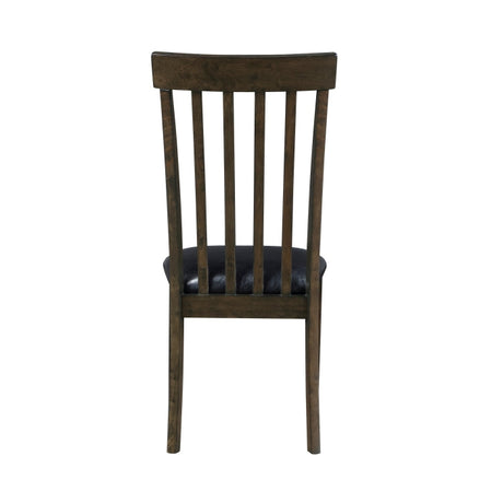 Rutland Espresso/Black Side Chair (Set of 2) - Ornate Home