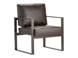 Rutledge Brown/Black Accent Chair - Ornate Home