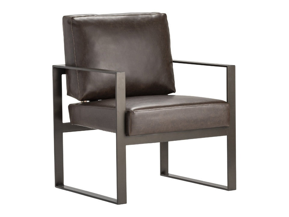 Rutledge Brown/Black Accent Chair - Ornate Home