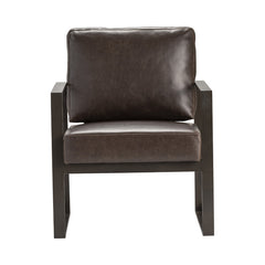 Rutledge Brown/Black Accent Chair - Ornate Home