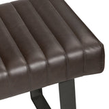 Rutledge Brown/Black Bench - Ornate Home
