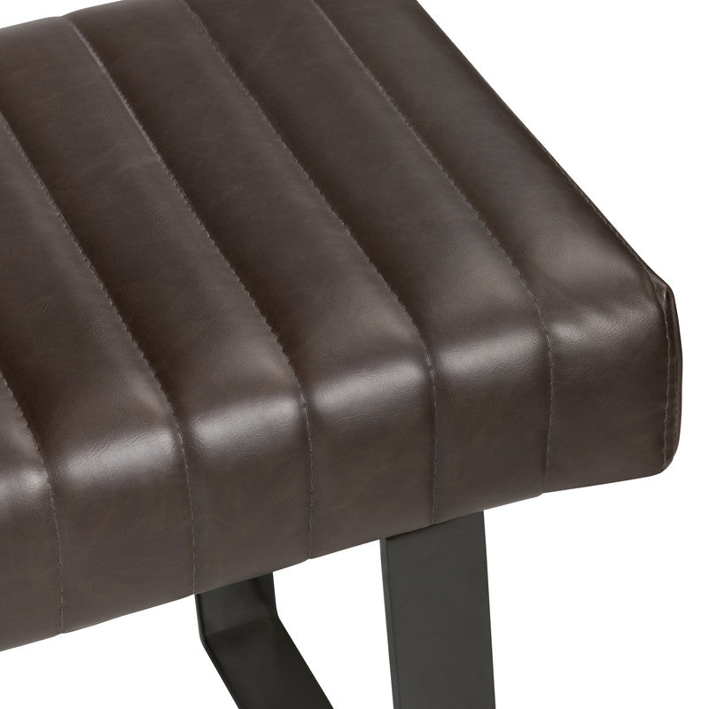 Rutledge Brown/Black Bench - Ornate Home