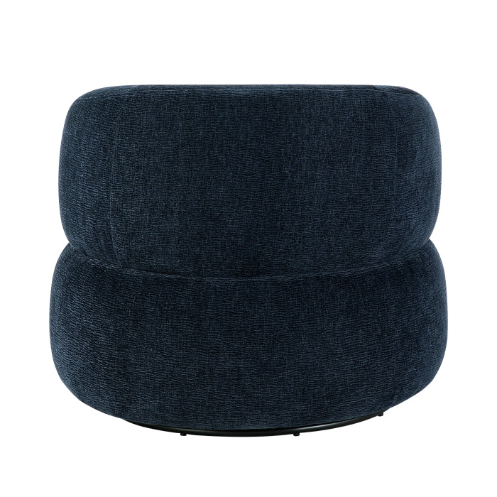 Ruvo Blue Swivel Chair - Ornate Home