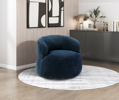 Ruvo Blue Swivel Chair - Ornate Home