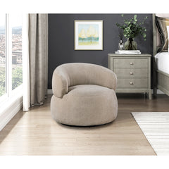 Ruvo Brown Swivel Chair - Ornate Home