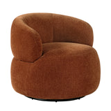 Ruvo Brown Swivel Chair - Ornate Home