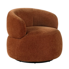 Ruvo Brown Swivel Chair - Ornate Home