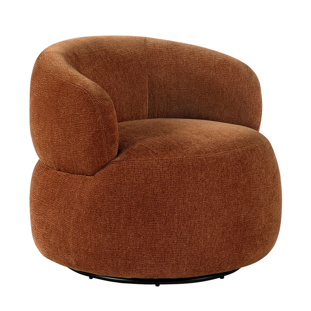 Ruvo Brown Swivel Chair - Ornate Home