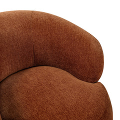 Ruvo Brown Swivel Chair - Ornate Home