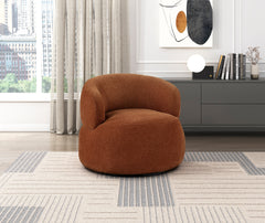 Ruvo Brown Swivel Chair - Ornate Home