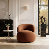 Ruvo Brown Swivel Chair - Ornate Home