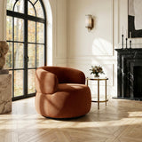 Ruvo Brown Swivel Chair - Ornate Home