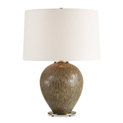 Rya Brown Ceramic Table Lamp - Ornate Home