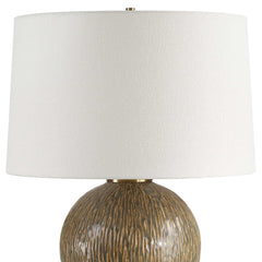 Rya Brown Ceramic Table Lamp - Ornate Home