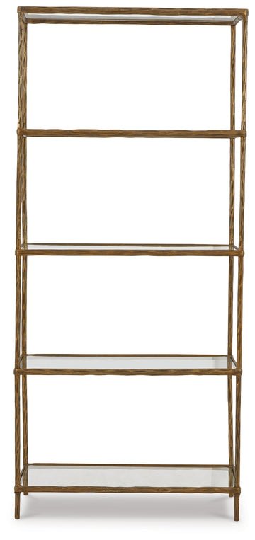 Ryandale Antique Brass Finish Bookcase - Ornate Home