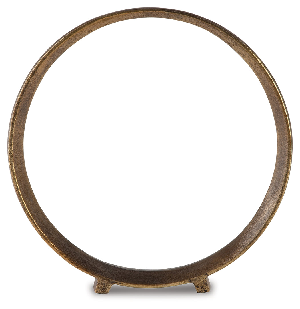 Ryandale Antique Brass Finish Sculpture (Set of 2) - Ornate Home