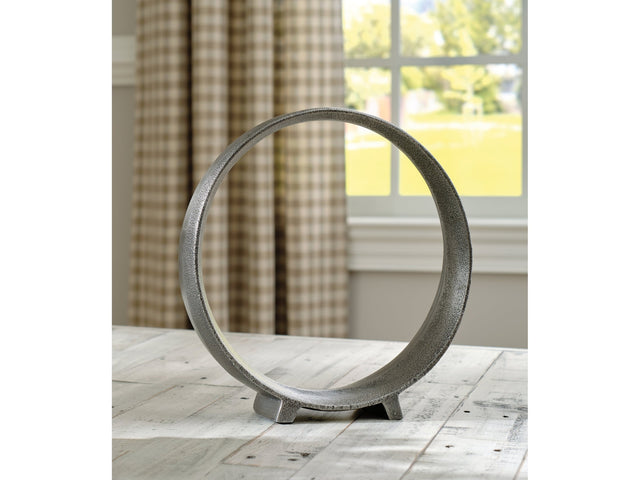 Ryandale Antique Pewter Finish Sculpture (Set of 2) (11.5"H) - Ornate Home