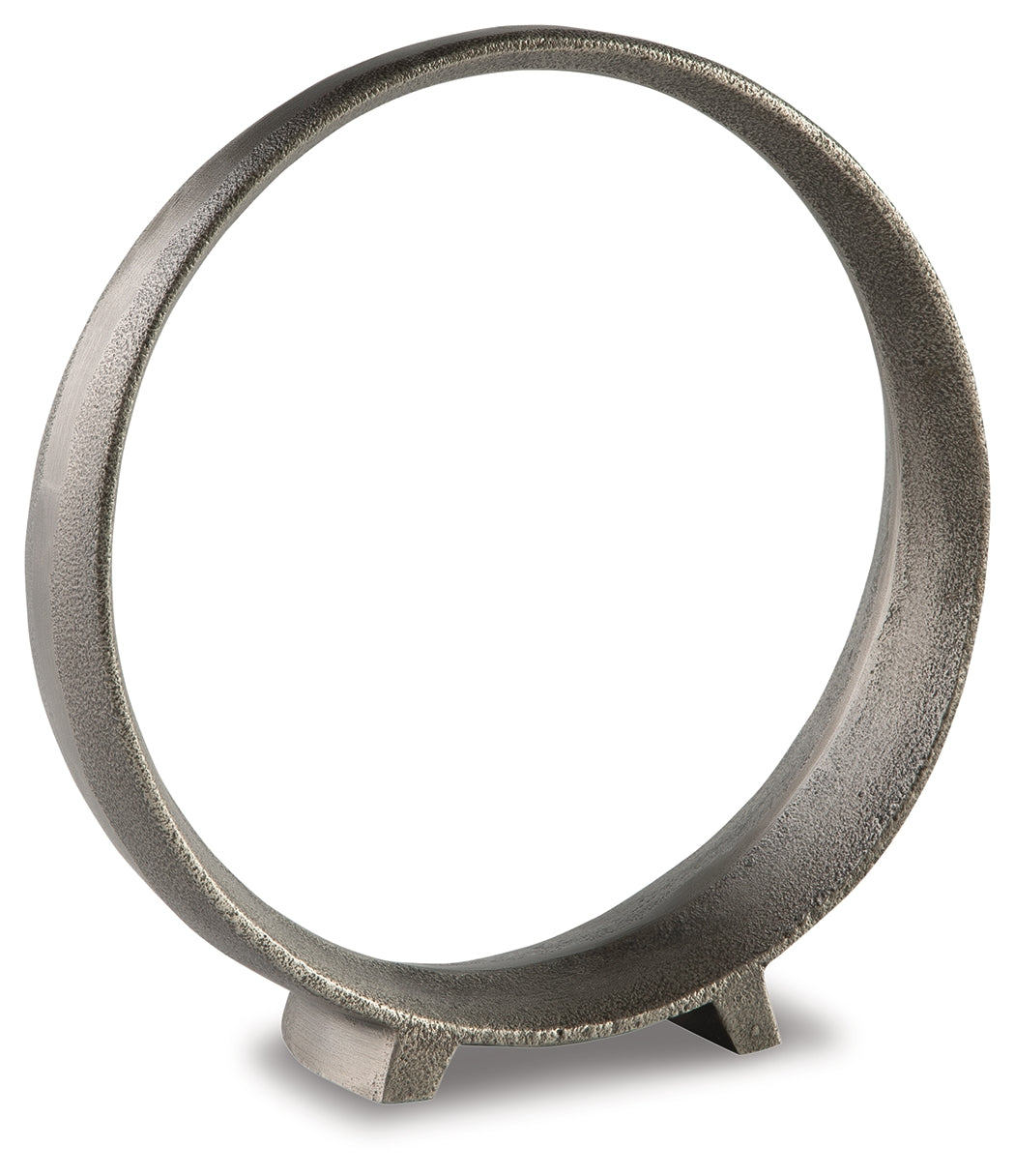 Ryandale Antique Pewter Finish Sculpture (Set of 2) (11.5"H) - Ornate Home