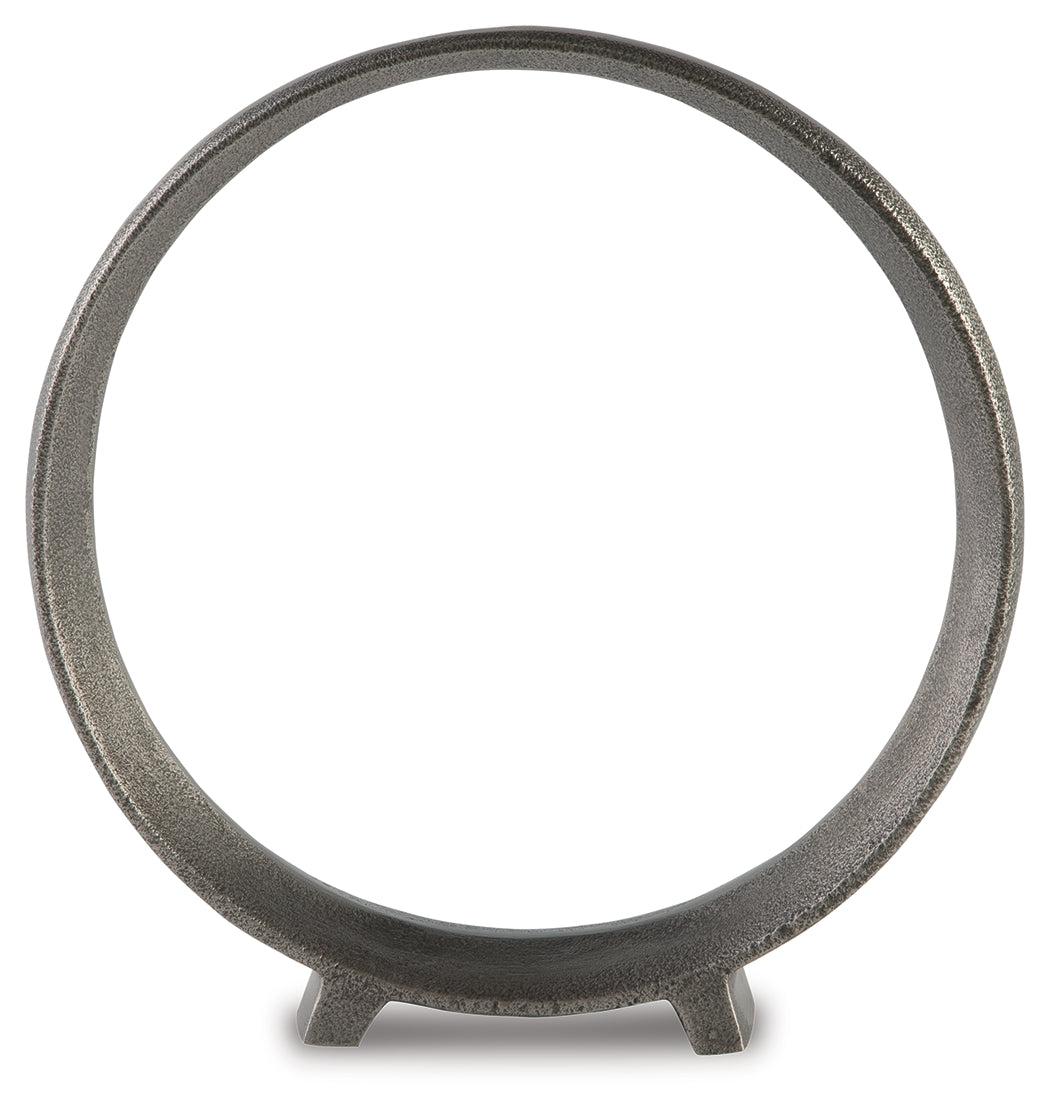 Ryandale Antique Pewter Finish Sculpture (Set of 2) (11.5"H) - Ornate Home