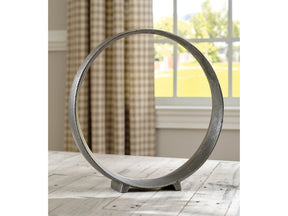 Ryandale Antique Pewter Finish Sculpture (Set of 2) (14.5"H) - Ornate Home