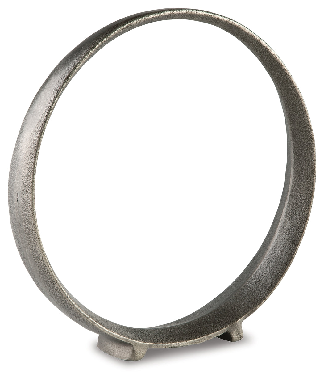 Ryandale Antique Pewter Finish Sculpture (Set of 2) (14.5"H) - Ornate Home