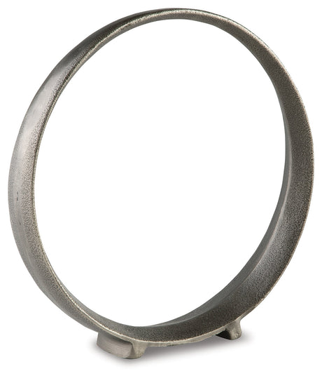 Ryandale Antique Pewter Finish Sculpture (Set of 2) (14.5"H) - Ornate Home