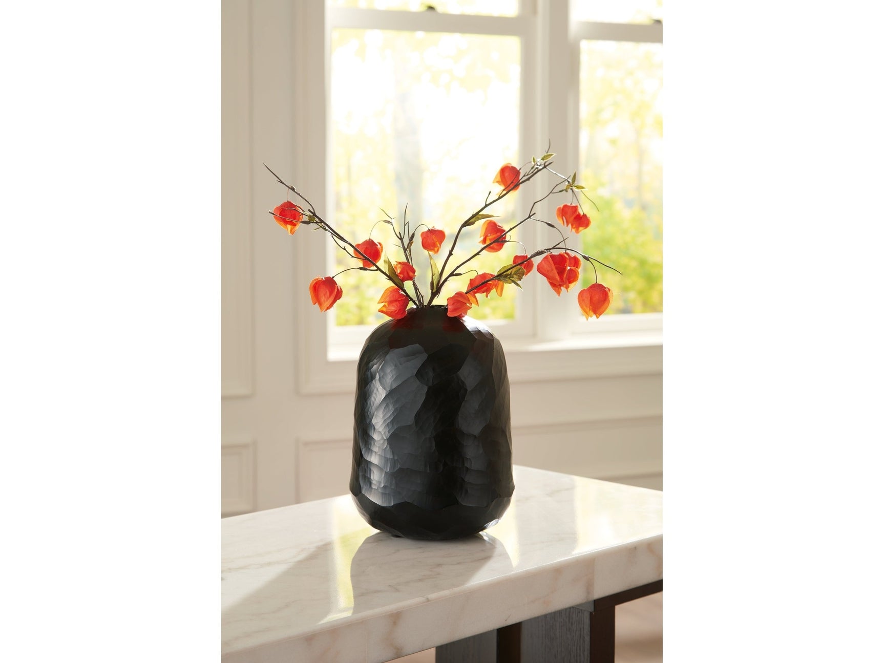 Ryanford Black Tall Vase(Tall) (Online Special Price) - Ornate Home