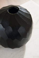 Ryanford Black Vase (Globe) - Ornate Home