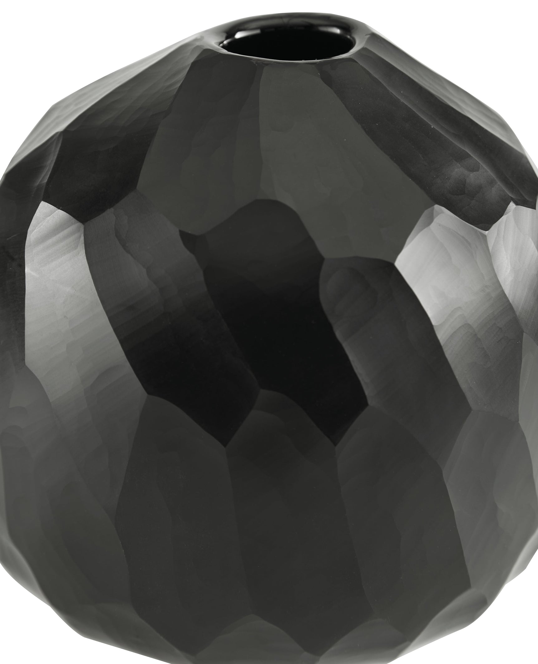 Ryanford Black Vase (Globe) - Ornate Home