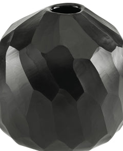 Ryanford Black Vase (Globe) - Ornate Home
