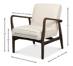 Ryder Ivory Chair - Ornate Home