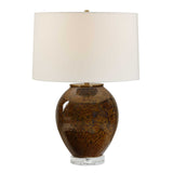 Rye Glazed Brown Table Lamp - Ornate Home