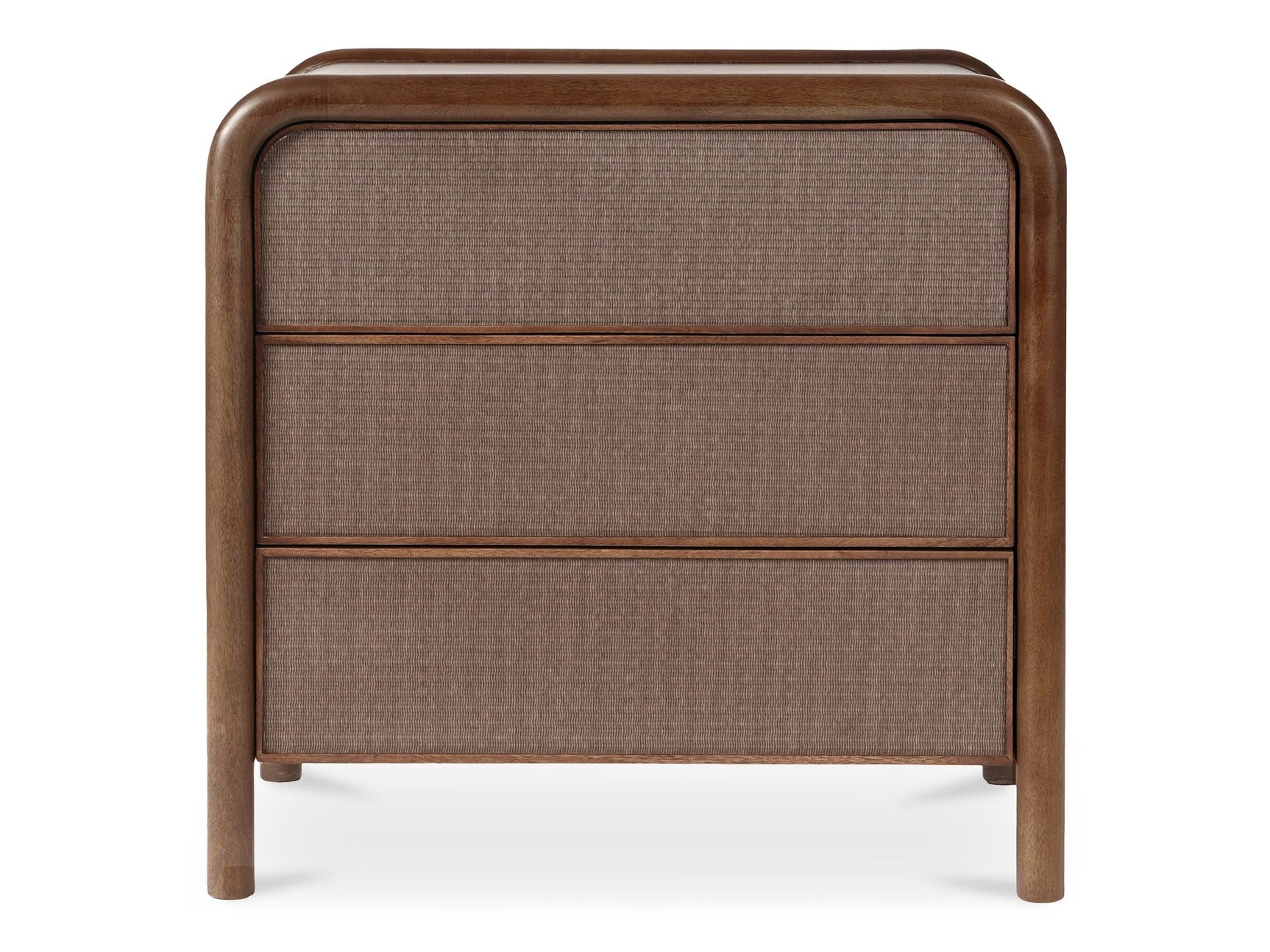 Rye Warm Brown 3 Drawer Nightstand - Ornate Home