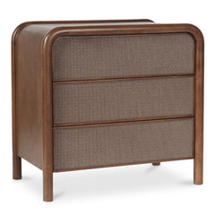 Rye Warm Brown 3 Drawer Nightstand - Ornate Home