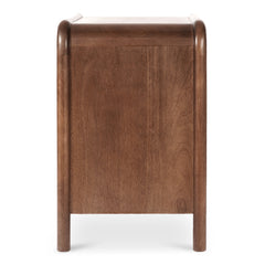 Rye Warm Brown 3 Drawer Nightstand - Ornate Home