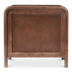 Rye Warm Brown 3 Drawer Nightstand - Ornate Home