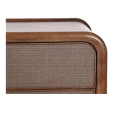 Rye Warm Brown 3 Drawer Nightstand - Ornate Home