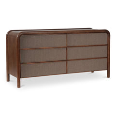 Rye Warm Brown 6 Drawer Dresser - Ornate Home