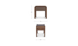Rye Warm Brown Nightstand - Ornate Home