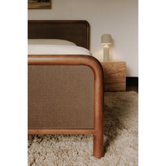 Rye Warm Brown Queen Bed - Ornate Home