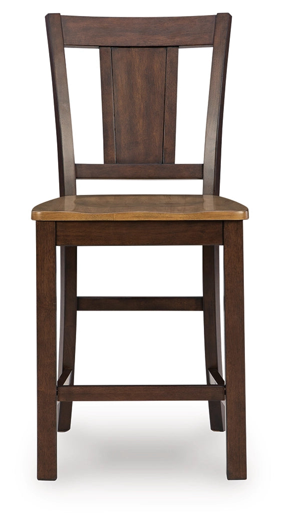 Rylandeen Light Brown/Dark Brown Barstool - Ornate Home
